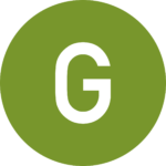 G-siiven symboli vihreällä pohjalla