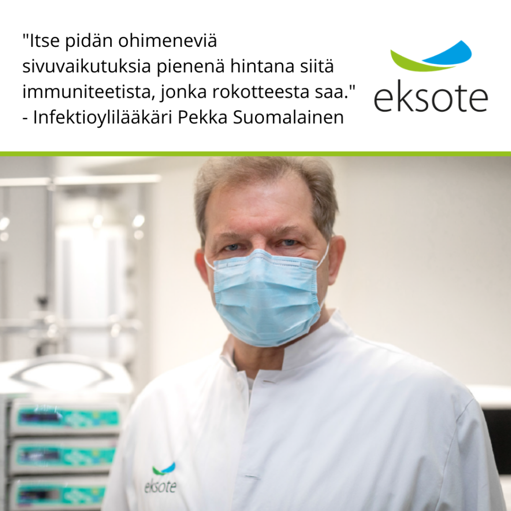 Kuvass Eksoten infektioylilääkäri Pekka Suomalainen