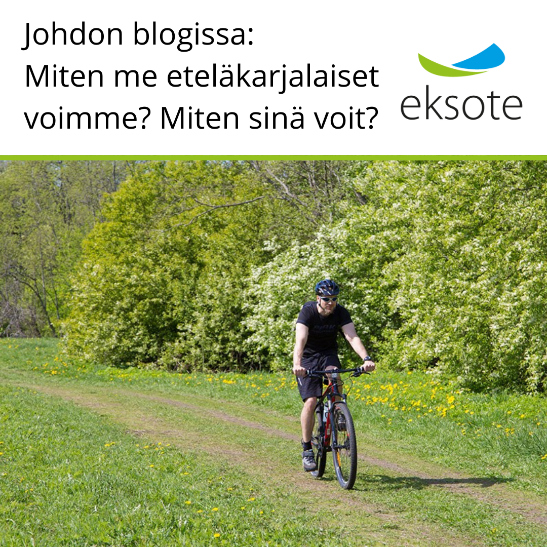 mies pyöräilee