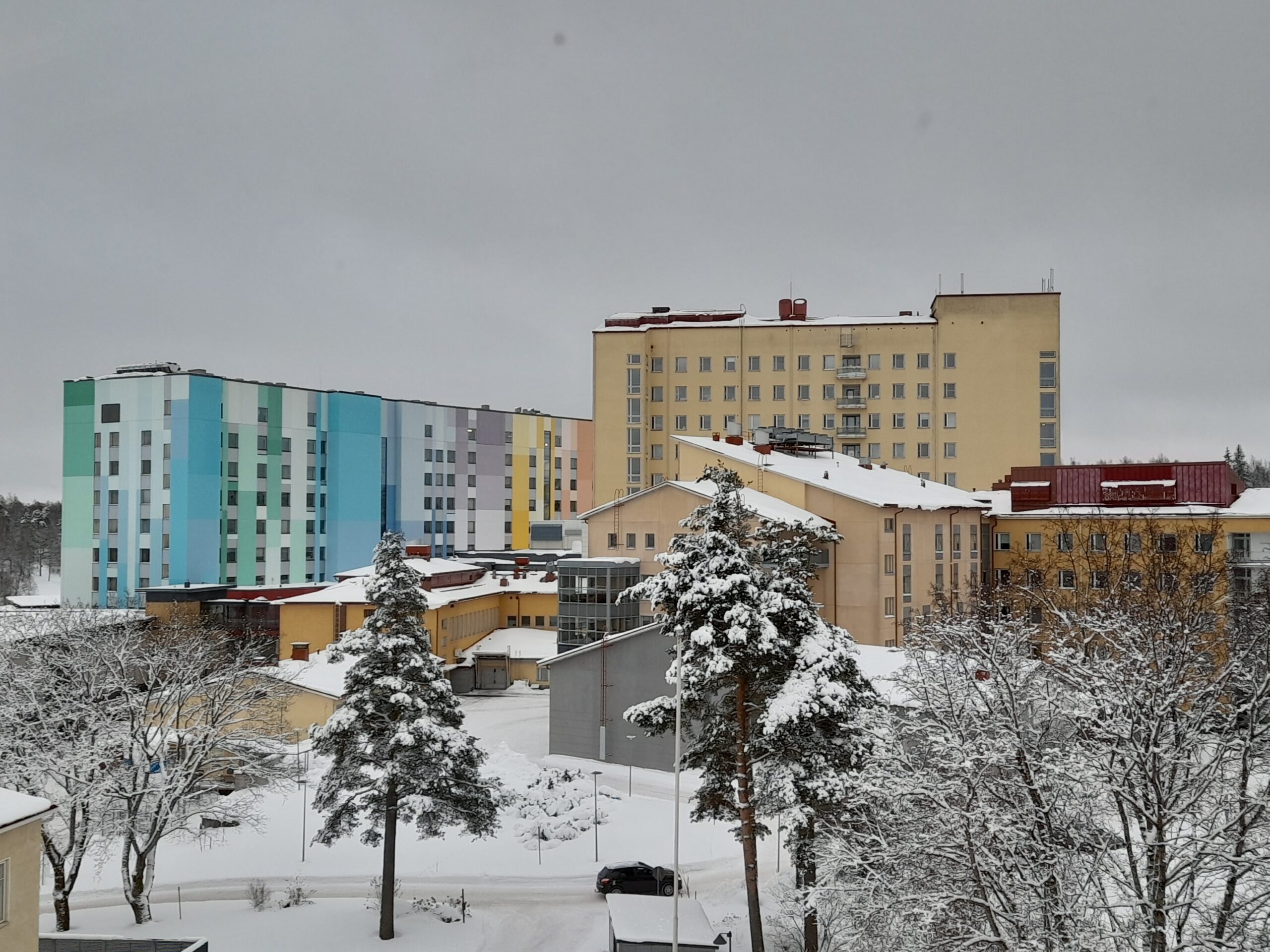 Keskussairaalan A-tornissa harjannostajaiset