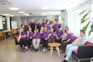 Vammaispalvelujen työvalmennuskeskus tuo iloa, elämää ja puhtautta toimistotaloon