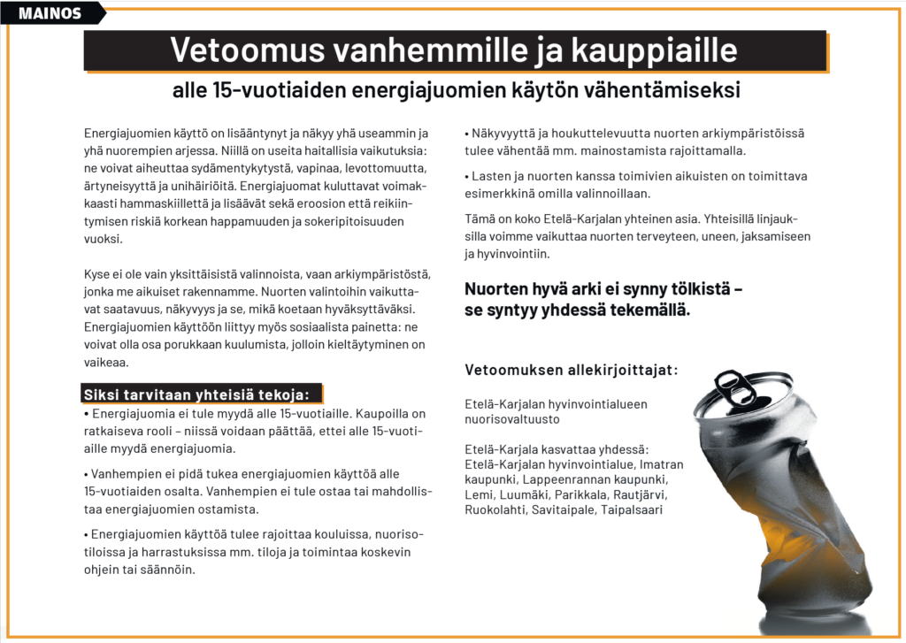 vetoomusteksti kuvassa.
