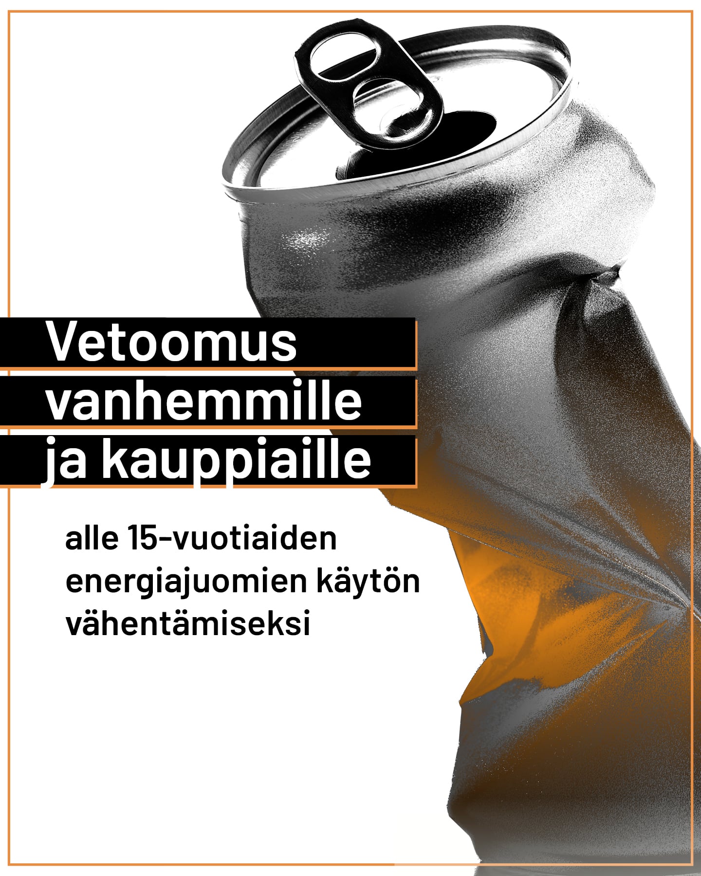Rutistettu tölkki ja tekstiä.